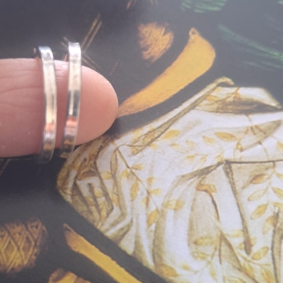 925 Sterling silver hoop earrings - Picture 7 of 8